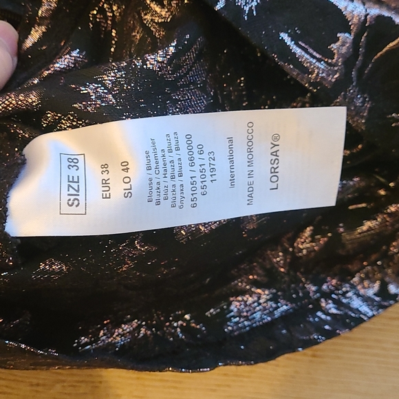 Women's blouses black and gold - Picture 5 of 6